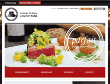 Tablet Screenshot of chateaulamontagne.com